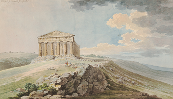 View of the Temple of Concord at Agrigentum by Charles Gore (1777)