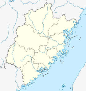 Isla Meizhou ubicada en Fujian