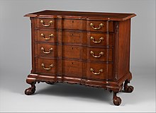 Cherrywood chest of drawers Chippendale Carved Cherrywood Block Front Chest of Drawers MET DP269069.jpg