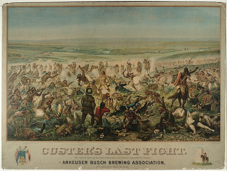 File:Chromolithograph of Anheuser-Busch promotional artwork, "Custer's Last Fight.".jpg