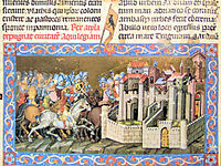 Chronicon Pictum, Attila, Hun, King, siege, Aquileia, medieval, history