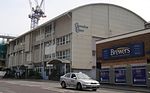 The 800-capacity Clarendon Centre in Brighton is one of a number of large warehouse-style buildings used as churches Clarendon Centre, Brighton.jpg