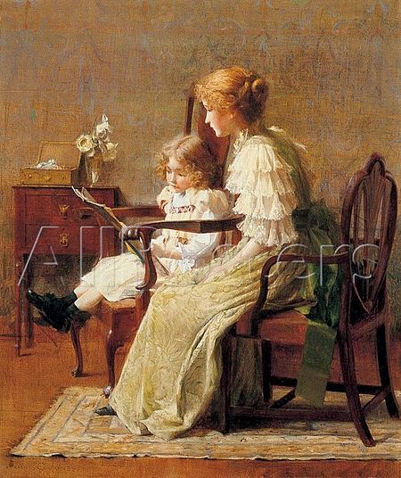 Coates Jones, Francis (1857-1932) Mother and child, c.1885.jpg