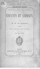Madame William de Coninck, Enfants et Animaux, 1885    