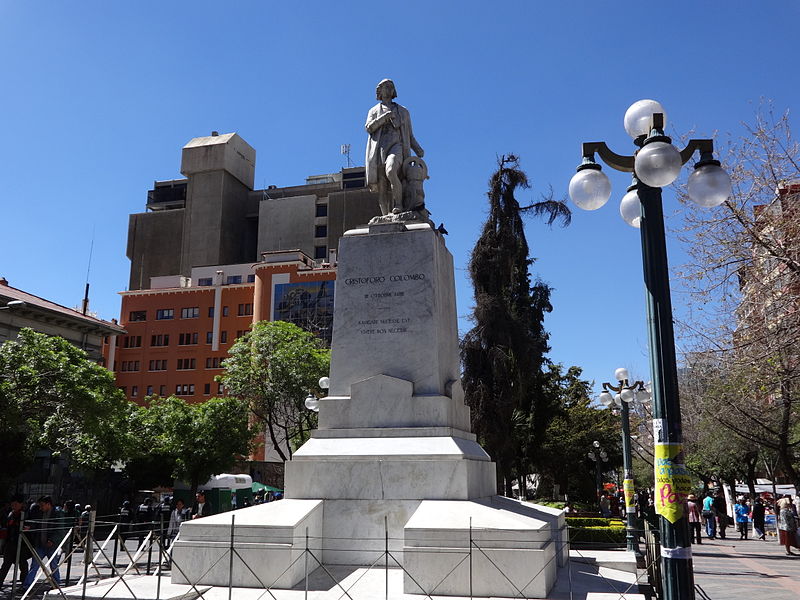 File:Cristobal Colón, El Prado, La Paz, Bolivia 02.JPG