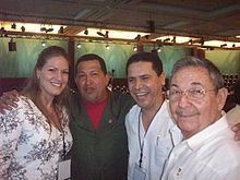 Cumbre de la Unidad de América Latina y el Caribe. Quintana Roo. Con Hugo Chávez y Raul Castro..jpg