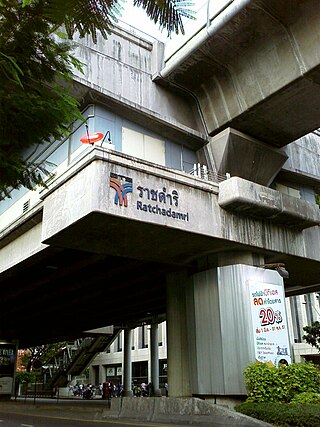 <span class="mw-page-title-main">Ratchadamri BTS station</span> Railway station in Bangkok, Thailand