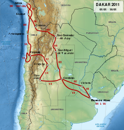 Rally Dakar 2011 mapa-es.svg