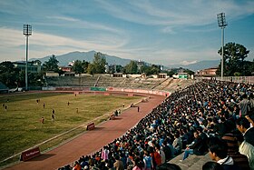 Imagen ilustrativa del artículo sobre la tragedia del estadio Dasarath Rangasala