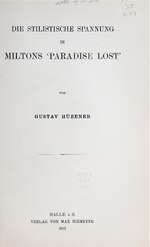 Thumbnail for File:Die stilistische Spannung in Miltons 'Paradise lost,' (IA diestilistisches4951hben).pdf