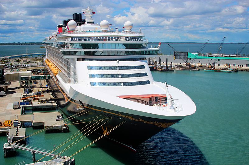 File:Disney Cruise Ship tied up at the Disney Terminal, Port Canaveral - Florida.jpg