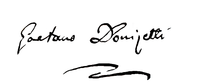 Donizetti sign