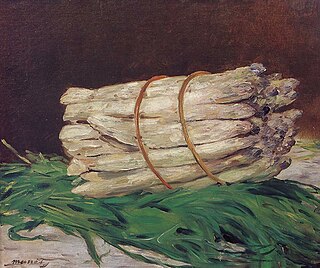 <i>A Bundle of Asparagus</i> 1880 painting by Manet