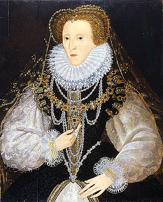 Єлизавета I Англійська на портреті, написаному близько 1580 р.