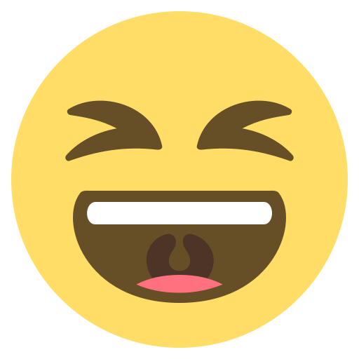 Wêne:Emojione 1F606.svg