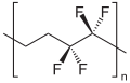 Deutsch: Struktur von Ethylen-Tetrafluorethylen (ETFE) English: Structure of Ethylene tetrafluoroethylene (ETFE)
