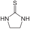 Deutsch: Struktur von Ethylenthioharnstoff English: Structure of Ethylenethiourea