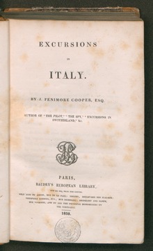 Excursions in Italy, 1838