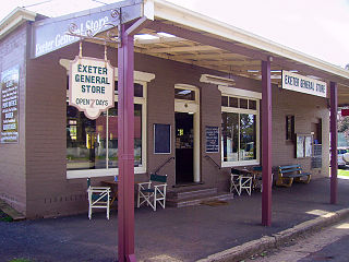 <span class="mw-page-title-main">Exeter, New South Wales</span> Town in New South Wales, Australia