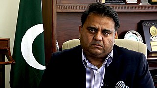 Fawad Chaudhry Pakistani politician and former Minister for Information and Broadcasting of Pakistan