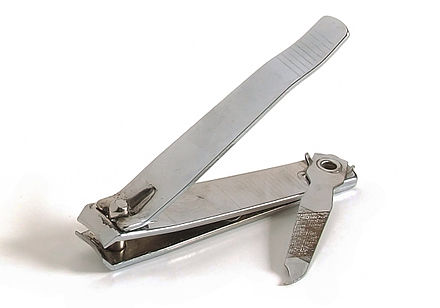 Nail clippers are a simple form of compound lever Fingernail Clippers.jpg