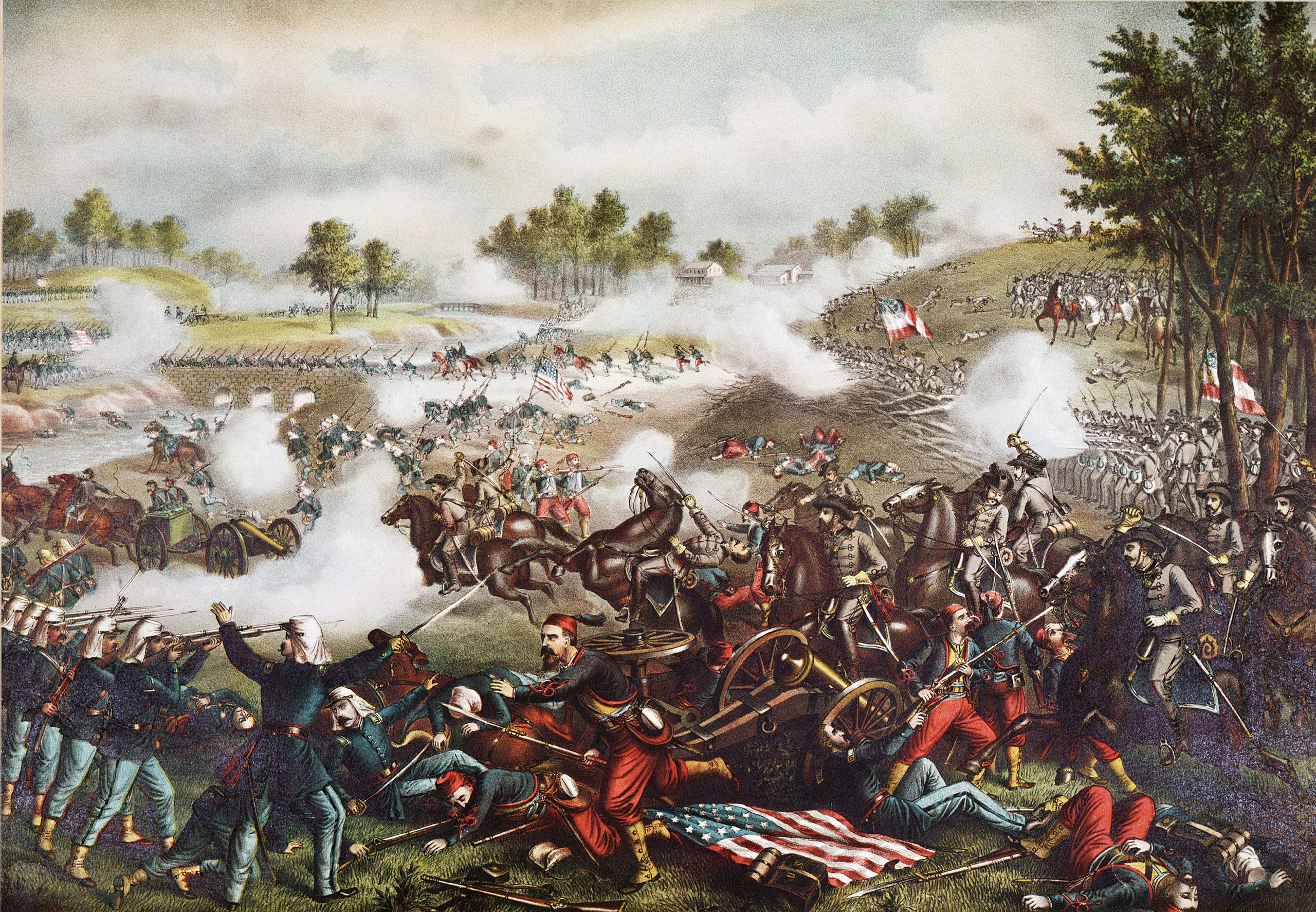 File:First Battle of Bull Run Kurz & Allison (cropped).jpg - Wikimedia 
