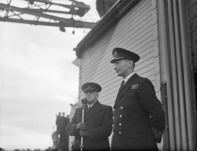 File:First Lord Visits Home Fleet. 15 January 1943, Scapa Flow, Mr a V Alexander, First Lord of the Admiralty in the Course of His Three Day Visit To the Home Fleet Spoke To Ship's Crews About the War at Sea. A13929.jpg