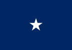 Flag of a United States Navy rear admiral (lower half)