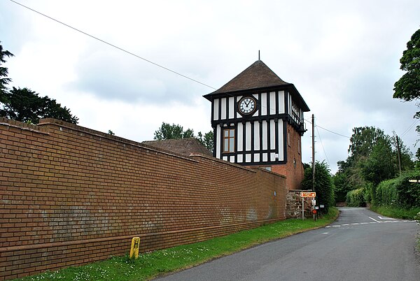 The site of the 17th-century Fockbury House (later known as The Clock House). Home of Housman from 1873 to 1878