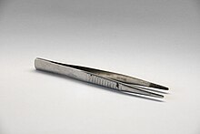 Blunt-nosed thumb forceps with serrated tips for increased grip. Forceps.jpg