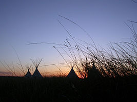 Fort Union National Monument Tipi Grass Sunset 1382.jpg