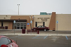 Four Corners Regional Airport entrance, February 2019.jpg