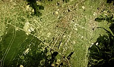 Fujiyoshida city center area Aerial photograph.1975.jpg