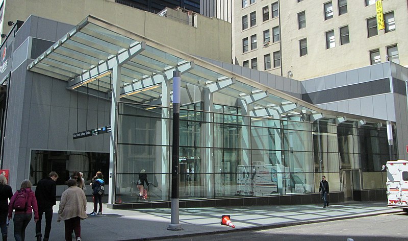 File:Fulton Street subway Dey Street entrance.jpg