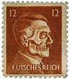 'Futsches Reich' frimärket trycktes speciellt för Operation Cornflakes.