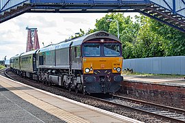 66746 hauling the Belmond Royal Scotsman through North Queensferry