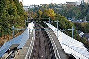 Vue op d'Gleiser an der Gare