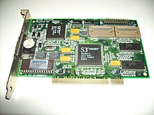 Genoa Systems Phantom 64, PCI graphics card based on the S3 Vision864 chipset, from 1995 Genoa Systems Phantom 6.JPG