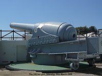 Elswick 100-ton gun at Gibraltar