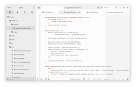 Скриншот программы GNOME Builder