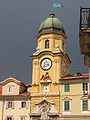 Der Stadtturm von Rijeka, heute Kroatien