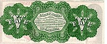 Billet de banque de couleur verte