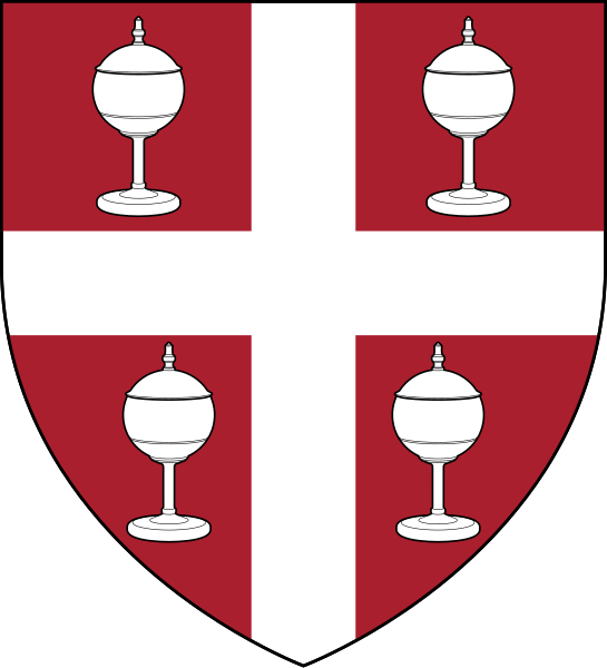 File:Gules a cross argent between four cups argent.svg