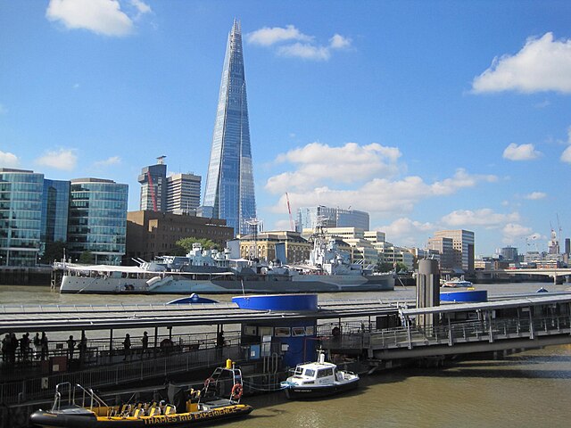 Image: HMS Belfast, The Shard and the River Thames   geograph.org.uk   4168359