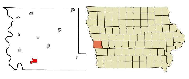 File:Harrison County Iowa Incorporated and Unincorporated areas Missouri Valley Highlighted.svg