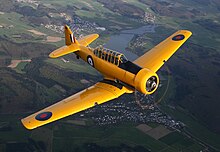 Restored Harvard II in wartime colours Harvard t6 d-frcp.jpg