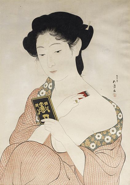 File:Hashiguchi Goyo - Woman Powdering Her Neck - Walters 95875.jpg