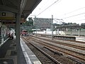 Hemi Station, Platform 2, with a train