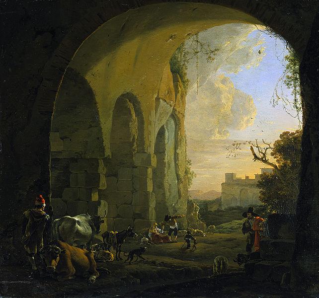 File:Herders met vee onder een gewelf van het Colosseum te Rome. Rijksmuseum SK-A-2314.jpeg