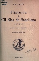 Alain-René Lesage: Español: Historia de Gil Blas de Santillana